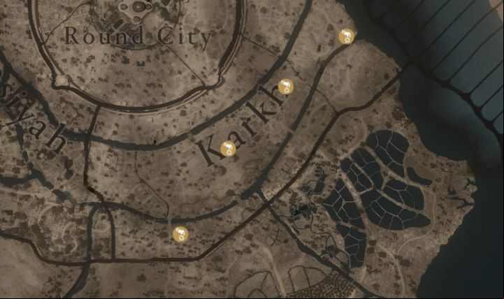 There are 4 Dervis' Artifacts in the Karkh region - AC Mirage: All Dervis Artifacts - Secrets and Collectibles - AC Mirage Guide