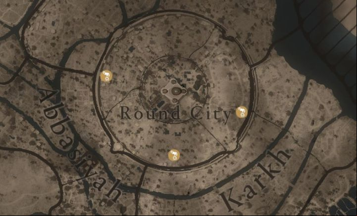 There are 3 Dervis' Artifacts in the Round City region - AC Mirage: All Dervis Artifacts - Secrets and Collectibles - AC Mirage Guide