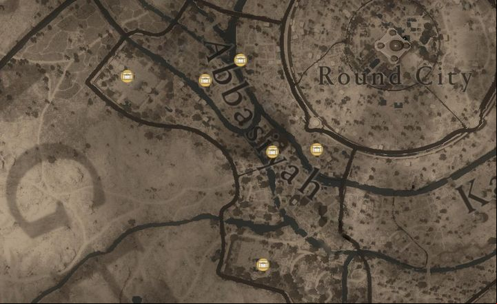 There are 6 Gear Chests to find in the Abbasiyah region - AC Mirage: All Gear Chests - Secrets and Collectibles - AC Mirage Guide