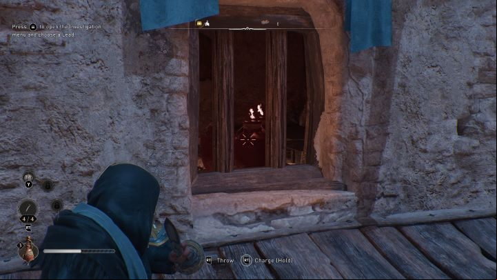 The chest itself is on an upper floor, which is blocked by an additional cluttered hatch in the ceiling - AC Mirage: All Gear Chests - Secrets and Collectibles - AC Mirage Guide