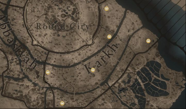 There are 6 Gear Chests to find in the Karkh region - AC Mirage: All Gear Chests - Secrets and Collectibles - AC Mirage Guide