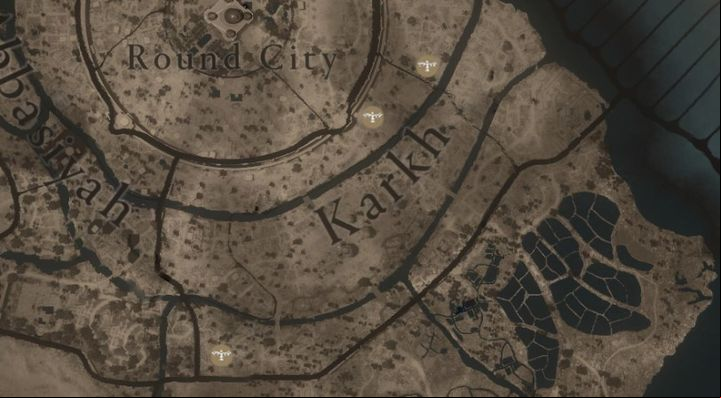 There are 3 viewpoints in the Karkh region - AC Mirage: All viewpoints - Secrets and Collectibles - AC Mirage Guide