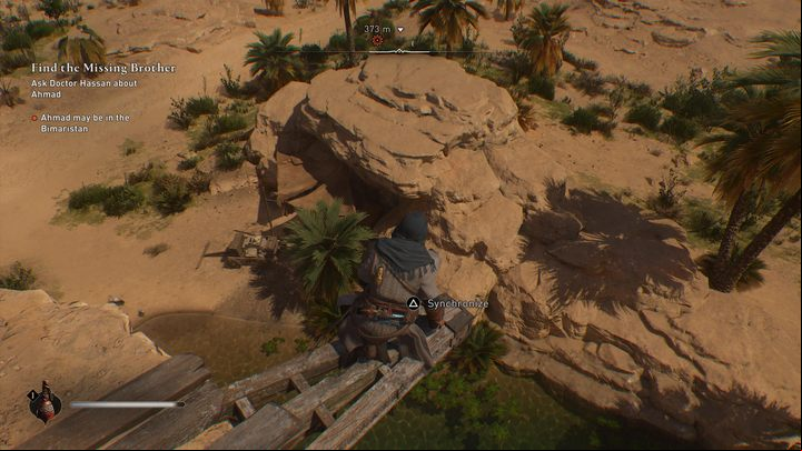 After locating a viewpoint, you have to climb it - AC Mirage: How does fast travel work? - FAQ - AC Mirage Guide