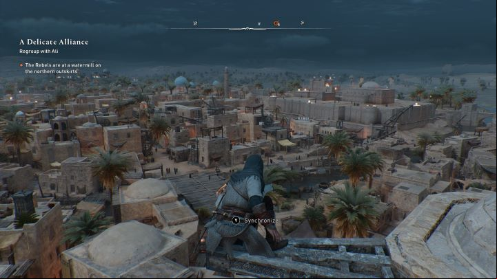 Harbiyah is the first region that you can freely explore, and one of the three regions surrounding Round City - AC Mirage: Interactive map - Basics - AC Mirage Guide