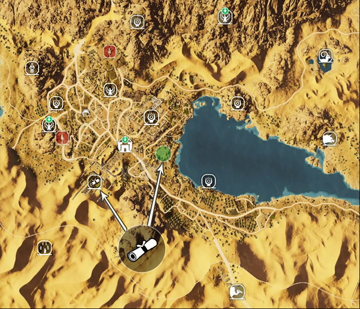1 - Papyrus Puzzle in Siwa - Papyruses - Assassins Creed Origins Guide
