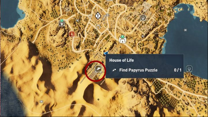 This papyrus is located in House of Life in Siwa province - Papyrus Puzzle in Siwa - Papyruses - Assassins Creed Origins Guide