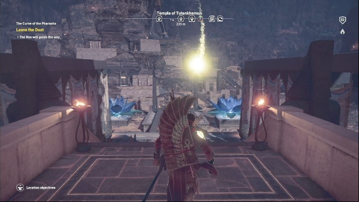 Your next objective is to follow the Ren to the exit - The Curse of the Pharaohs part 3 - AC Origins The Curse of the Pharaohs DLC | Main quests - Main quests - Assassins Creed Origins Guide