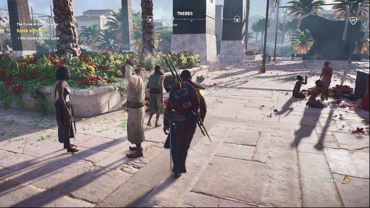 You will start the DLC when you talk to a man in a city, after which hell give you a papyrus - No Honor Amongst Thebes- AC Origins The Curse of the Pharaohs DLC | Main quests - Main quests - Assassins Creed Origins Guide