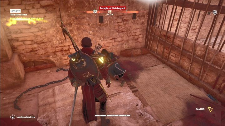 After completing your investigation, you must go to the Temple of Hatshepsut - The Lady of Grace - AC Origins The Curse of the Pharaohs DLC | Main quests - Main quests - Assassins Creed Origins Guide