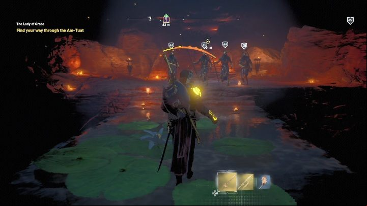 There are four opponents waiting for you there - The Lady of Grace - AC Origins The Curse of the Pharaohs DLC | Main quests - Main quests - Assassins Creed Origins Guide