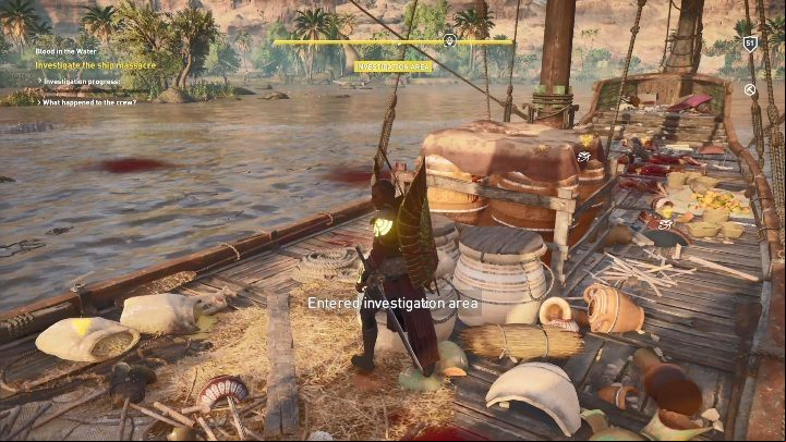 You must arrive at the Lotus ship with the documents - Blood in the Water - AC Origins The Curse of the Pharaohs DLC | Main quests - Main quests - Assassins Creed Origins Guide