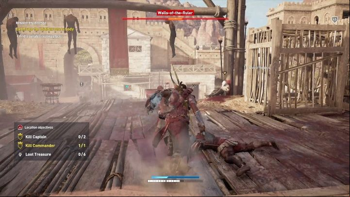 Its a simple mission - you have to retrieve the corpse of a man from an enemy camp - Madiama Nome - Side Quests DLC - Assassins Creed Origins Guide