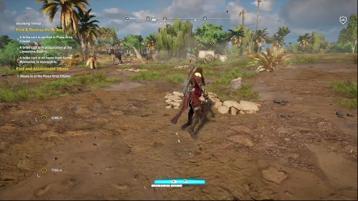 You can notice 3 markings on the map - Memphis side quests and quest map | Walkthrough - Side quests - Assassins Creed Origins Guide