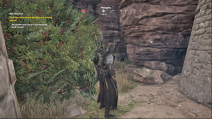Leave the tomb and head to the building in which corpses are embalmed - Memphis side quests and quest map | Walkthrough - Side quests - Assassins Creed Origins Guide