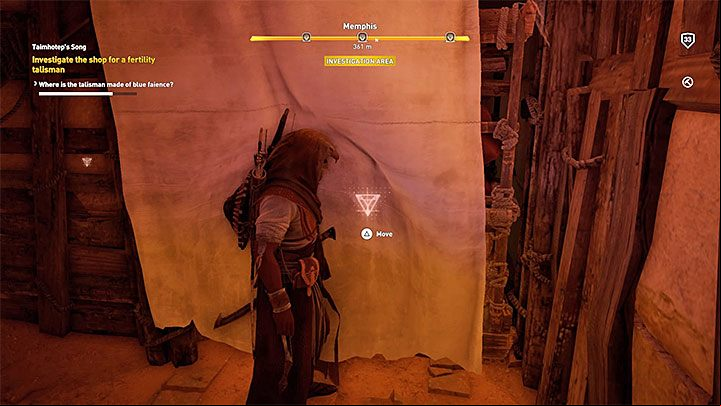 Your first objective is to obtain a fertility talisman - Memphis side quests and quest map | Walkthrough - Side quests - Assassins Creed Origins Guide