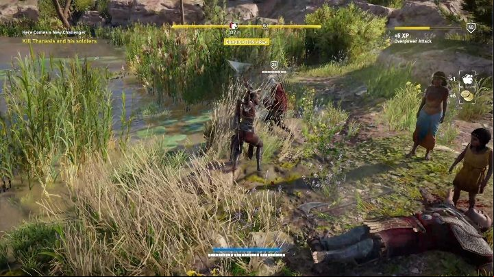 After the conversation you have to enter the arena and start the Horde Mode - Horde Mode, Here Comes A New Challenger quest - Walkthrough - Assassins Creed Origins Guide