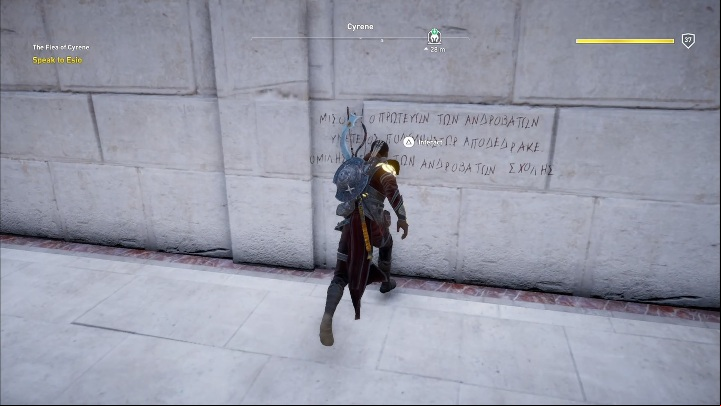 Speak with Lanista, you can find him in the gladiators school - Kyrenaika side quests and quest map | Walkthrough - Side quests - Assassins Creed Origins Guide