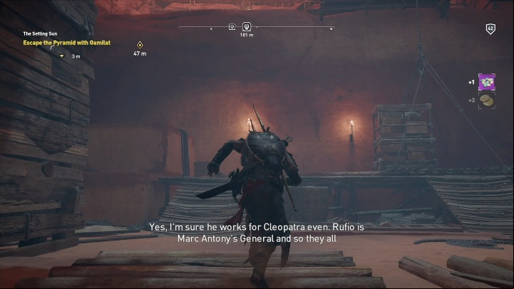 Youll reach another part of the cave - The Setting Sun | The Hidden Ones Walkthrough - Main DLC Quests - Assassins Creed Origins Guide