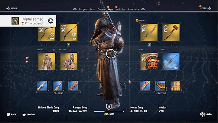 Trophy type: Bronze - Trophies in Assassins Creed Origins - Trophy Guide - Assassins Creed Origins Guide