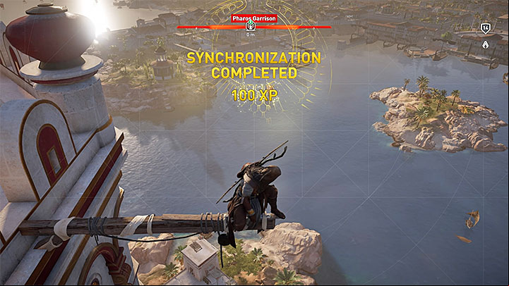 Reaching all vantage points and performing synchronizations after visiting a new part of the map is a good idea - How to level up fast in Assassins Creed Origins? - FAQ - Assassins Creed Origins Guide
