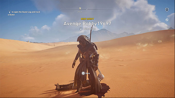 Quests from the second group are about avenging other players deaths - How to level up fast in Assassins Creed Origins? - FAQ - Assassins Creed Origins Guide