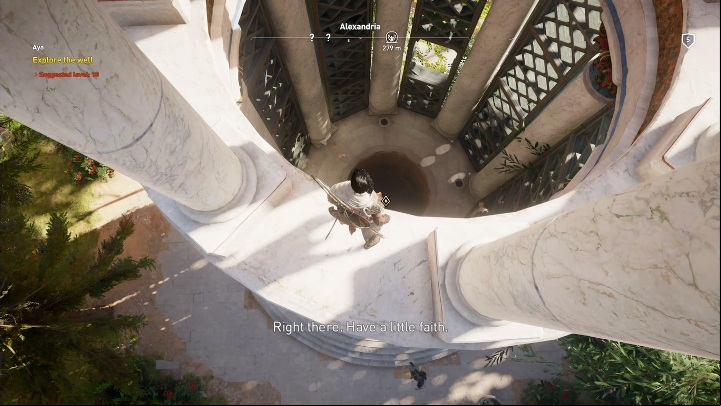 Reach the top of the building - May Amun Walk Beside You of Ayas quest | Main quests | Walkthrough - Main quests - Assassins Creed Origins Guide