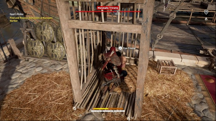 The best way to eliminate the enemies is to perform stealth kills - Egipts Medjay | Main quests | Walkthrough - Main quests - Assassins Creed Origins Guide