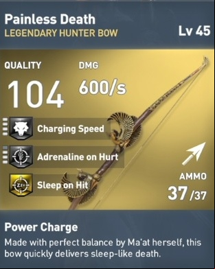 A light bow awarded for finishing The Greater Good main quest - How to get Legendary Weapons in The Hidden Ones? - Basic questions - Assassins Creed Origins Guide