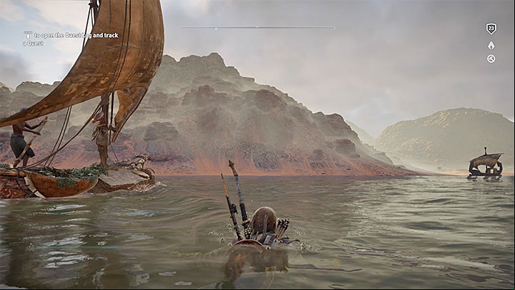 The puzzle suggests that the treasure is located in the east part of Ineb-Hedjet Nome province but in reality, it is located on a border between Ineb-Hedjet Nome and Memphis provinces - Papyrus Puzzle in Memphis - Papyruses - Assassins Creed Origins Guide