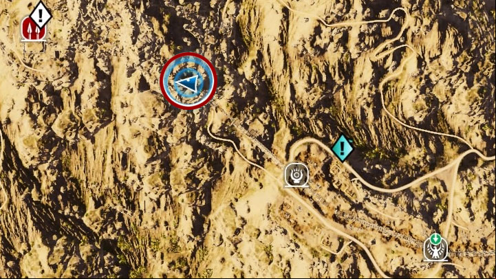 After entering the cave, jump into the water and dive - Papyrus Puzzle in Green Mountains - Papyruses - Assassins Creed Origins Guide