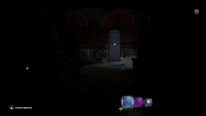 You reach a corridor with green stones in walls - Tombs in Saqqara Nome Walkthrough - Tombs - Assassins Creed Origins Guide