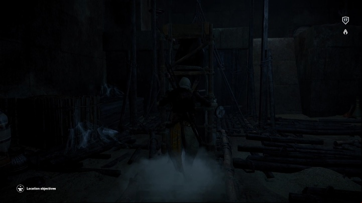 You will reach a counterweight - Tombs in Saqqara Nome Walkthrough - Tombs - Assassins Creed Origins Guide