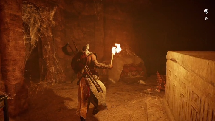 Go left in order to do that - Tombs in Isolated Desert Walkthrough - Tombs - Assassins Creed Origins Guide