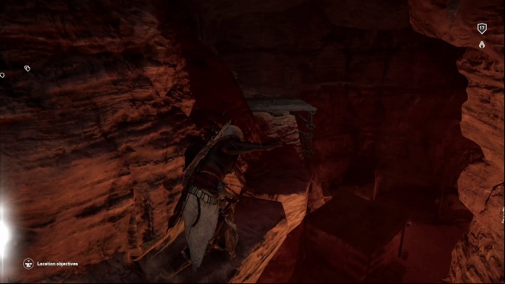 You can use rocks to avoid the enemies - Tombs in Giza Walkthrough - Tombs - Assassins Creed Origins Guide