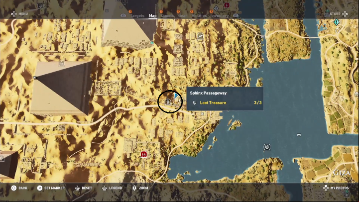 In order to reach this mechanism, you must activate all Stone Circles - there are 12 of them - and collect 50 Silica - Tombs in Giza Walkthrough - Tombs - Assassins Creed Origins Guide