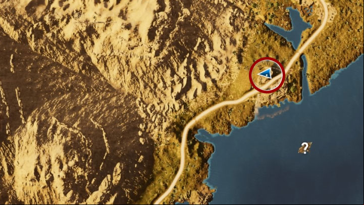 You want to reach a big furnice in the farm (the two pictures above) - Papyrus Puzzle in Faiyum Oasis - Papyruses - Assassins Creed Origins Guide