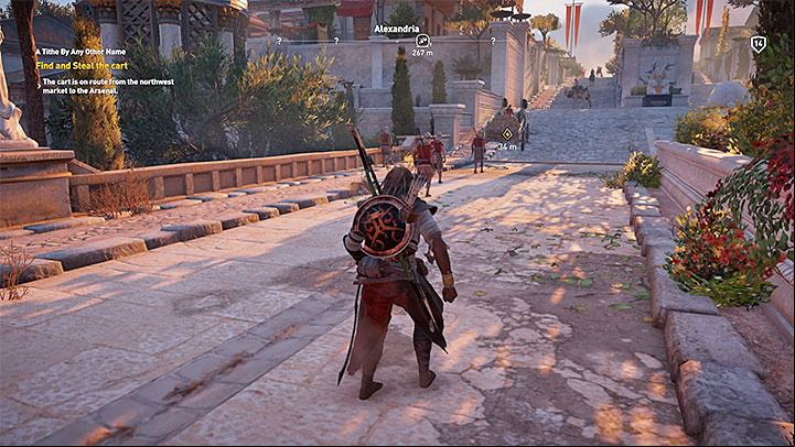 Speak with the priest in Serapis Temple again - Alexandria side quests and quest map | Walkthrough - Side quests - Assassins Creed Origins Guide