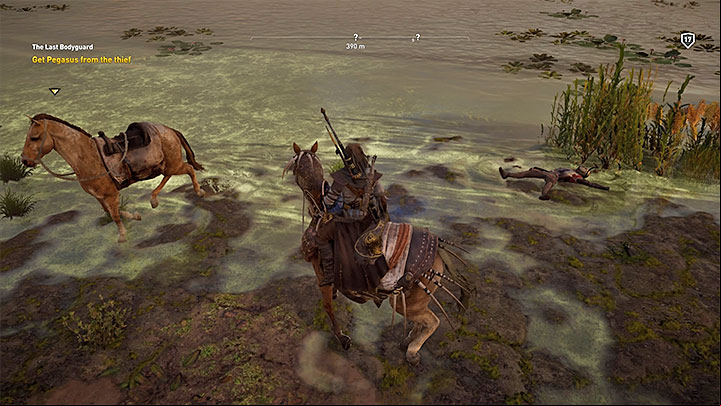 A merchant asks Bayek for help - Alexandria side quests and quest map | Walkthrough - Side quests - Assassins Creed Origins Guide