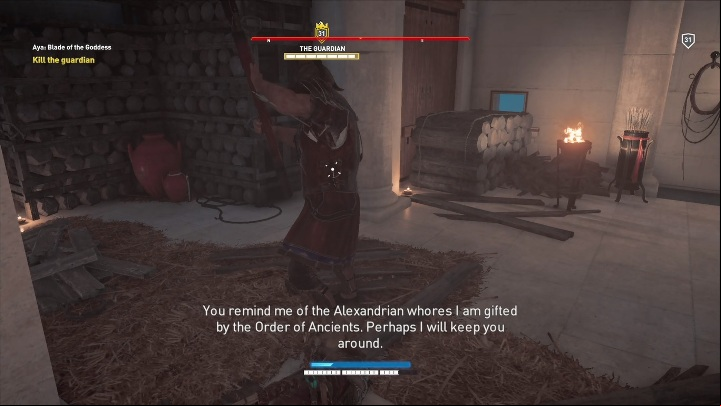Enter the tomb and go straight - Aya Blade of the Goddess and The Battle of the Nile | Main quests | Walkthrough - Main quests - Assassins Creed Origins Guide