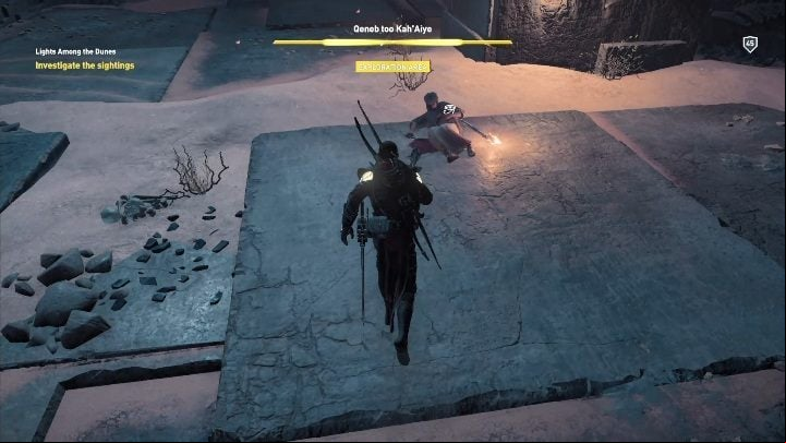 You must enter the room where a tablet is located - Lights Among the Dunes quests in Assassins Creed Origins - Walkthrough - Assassins Creed Origins Guide