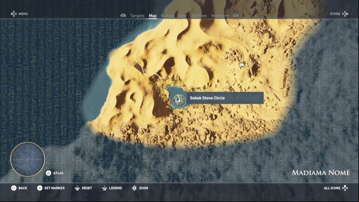 When the star map shows up, turn the constellation 180 degrees - All Stone Circles in The Hidden Ones DLC - Basic questions - Assassins Creed Origins Guide