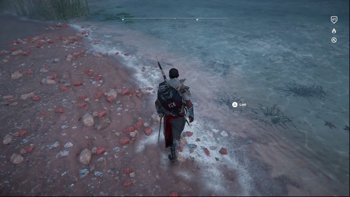 The prize for solving the Thots riddle is on the northern seashore - Arisnoe Nome Papyruses in The Hidden Ones DLC - Papyruses DLC - Assassins Creed Origins Guide