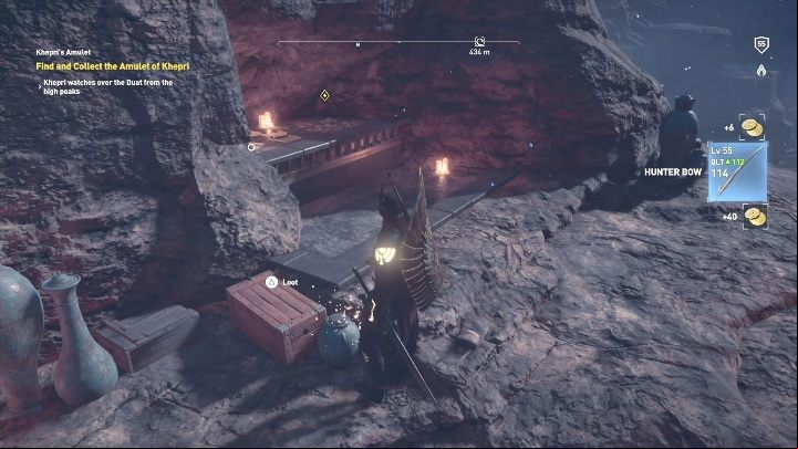 Amulet of Khepri can be found at the top of the mountain - The Land of the Dead - AC Origins The Curse of the Pharaohs DLC | Side quests - Underworld and Side quests - Assassins Creed Origins Guide