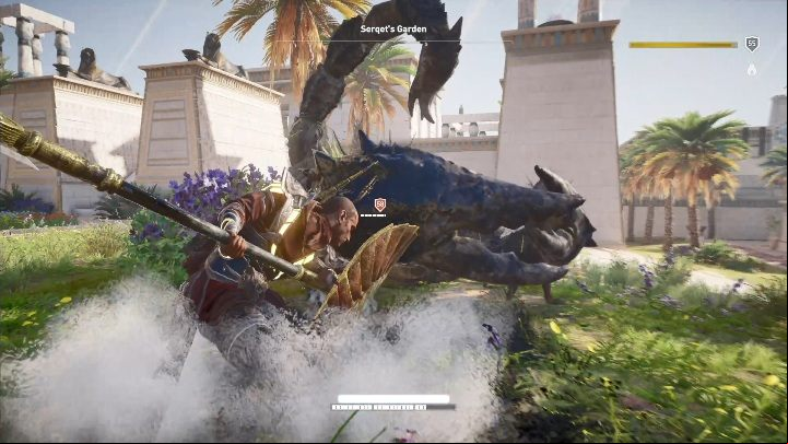 If you want to complete a location in the Afterlife, you must kill a level 58 legendary Scorpion - How to get the Serqets Carapace in AC The Curse of the Pharaohs DLC? - Basic questions - Assassins Creed Origins Guide