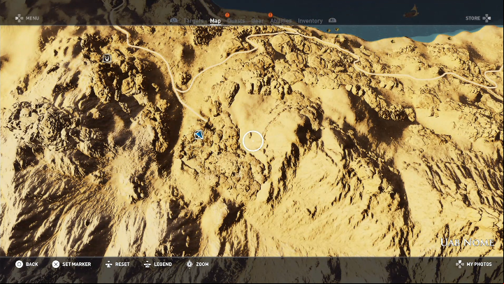 In Uab Nome you can visit one Tomb - Tombs in Uab Nome Walkthrough - Tombs - Assassins Creed Origins Guide