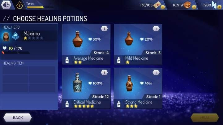 There are 4 types of potions in the game - How to regenerate health in Assassins Creed Rebellion? - Basics - Assassins Creed Rebellion Guide