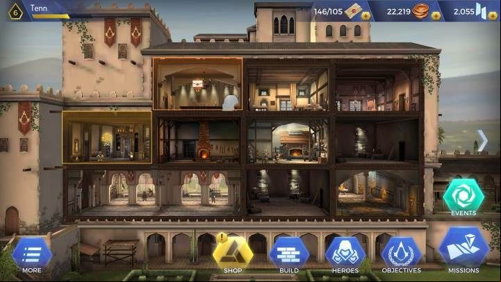 New levels of experience unlock, above all, access to new rooms - How to gain experience levels in Assassins Creed Rebellion? - Basics - Assassins Creed Rebellion Guide