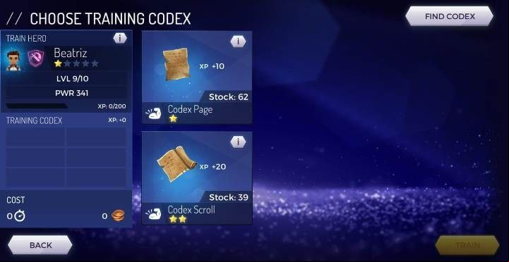 The next step is to choose the resources from which theyll draw their knowledge - Hero stats in Assassins Creed Rebellion - Team - Assassins Creed Rebellion Guide