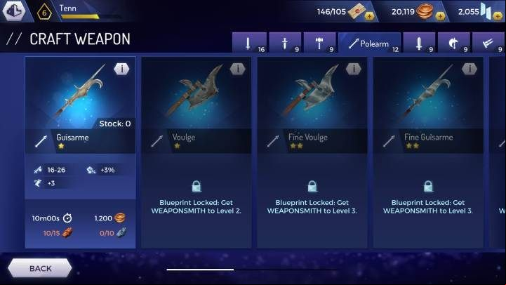 Guisarme - Weapons available in the Assassins Creed Rebellion game - Equipment - Assassins Creed Rebellion Guide