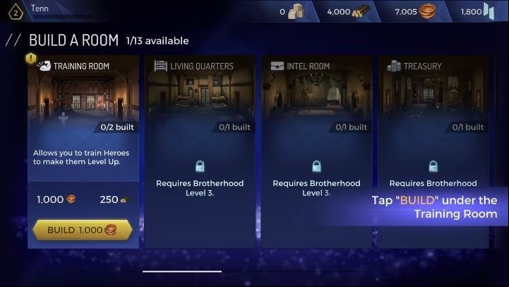 To build a new room you need the right amount of coins and raw materials - How to create headquarters rooms in Assassins Creed Rebellion? - Headquarters - Assassins Creed Rebellion Guide